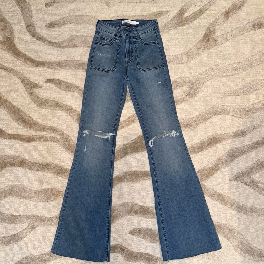 Women's Blue Flared Jeans